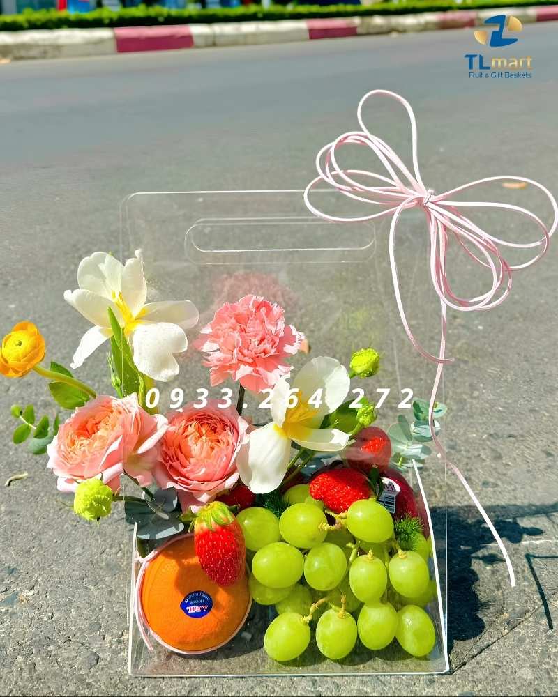 giỏ hoa quả biếu