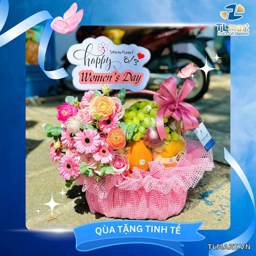 Giỏ Trái Cây Tặng Dịp Lễ 2/9 Tại Vũng Tàu: 5 Mẫu Đẹp Giỏ trái cây tặng dịp lễ 2/9 tại Vũng Tàu mẫu 3 tại TL Mart
