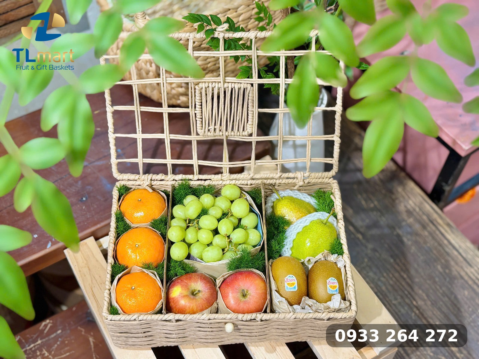 combo trái cây nhập khẩu làm quà tại Vũng Tàu dạng hộp quà