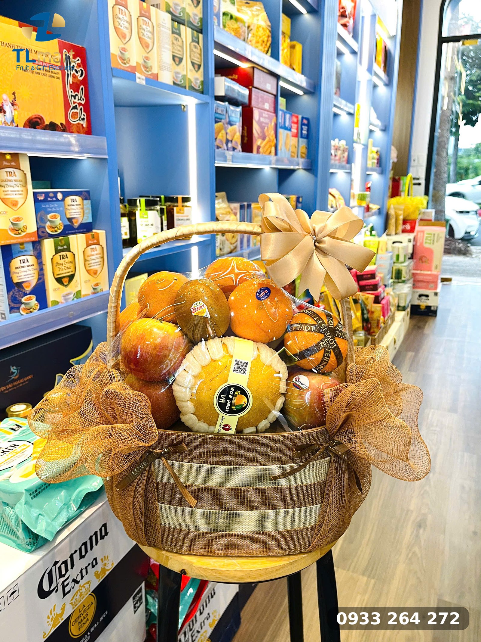 Giỏ Trái Cây Cảm Ơn Khách Hàng Tại Vũng Tàu | TL Mart giỏ trái cây cảm ơn khách hàng tại Vũng Tàu tại cửa hàng TL Mart